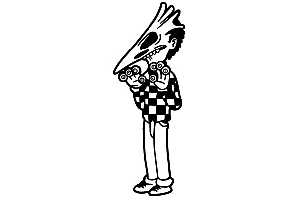 Weird Guy with Monster Headphones
