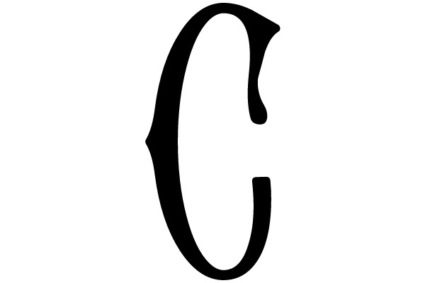 Bold Serif Letter C