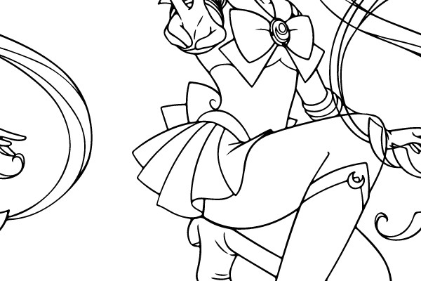 Sailor Moon in a Moment of Victory