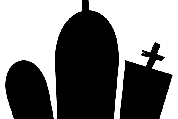 Eerie Cemetery Silhouettes