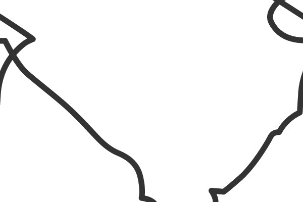 South Carolina Outline Map