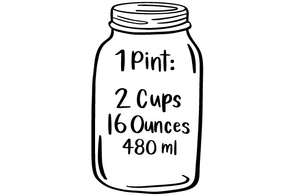 1 Pint: 2 Cups 16 Ounces 480 ml