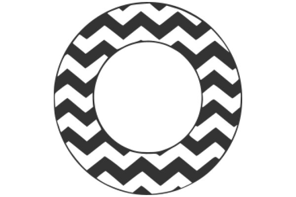 A Symbol of a Circle with a Wavy Pattern Inside