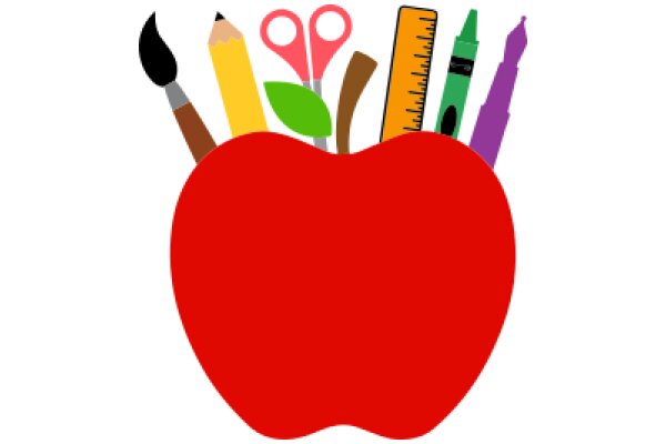 A Colorful Collection of School Supplies