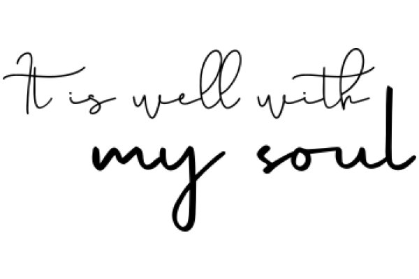 A Heartfelt Message: 'This is well with my soul' - A Touching Quote from the Bible