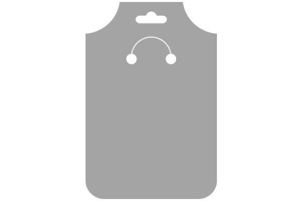 A Simple, Minimalist Design: A Grey Vest with a White Cloud and a White String