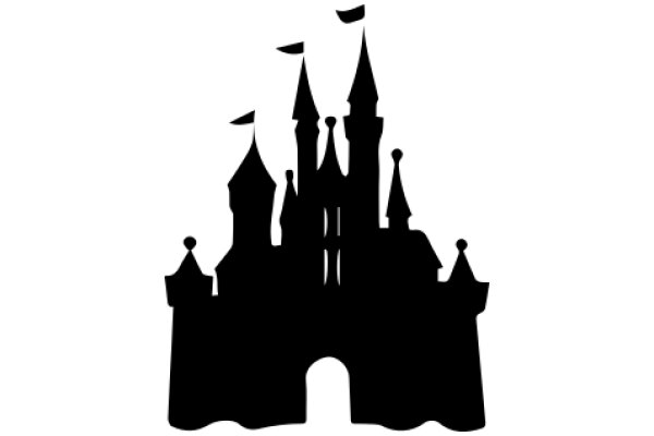 Silhouette of a Castle and Its Surroundings