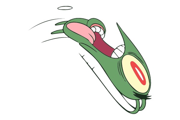 Exhilaration in Motion: A Cartoon Cyclist's Thrilling Ride