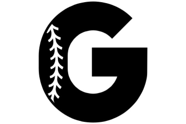 A Simple Logo: The Letter 'G' with a Tree Silhouette
