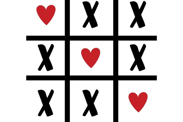 Tic-Tac-Toe Board with Markers
