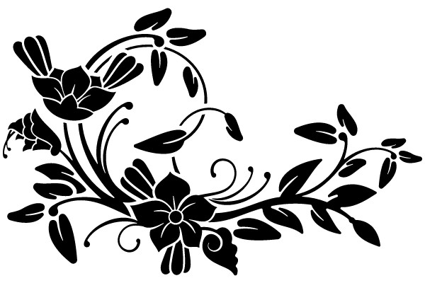 Elegant Vintage Floral Ornament