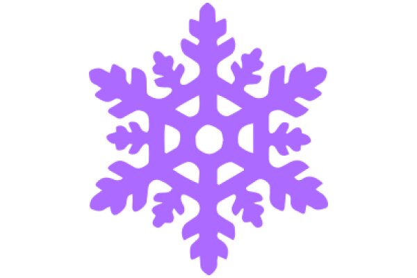 Stylized Purple Snowflake Design