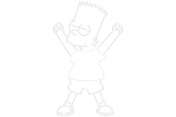 The Line Art of Bart Simpson