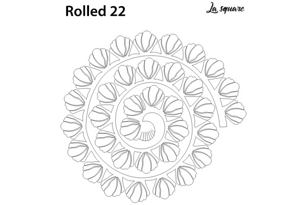 La square Rolled 22