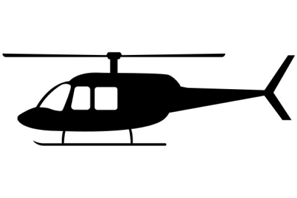 A Helicopter in Silhouette