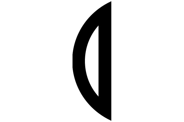 Half Circle with Vertical Line