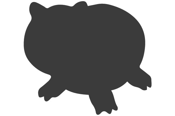 Profile Silhouette of a Pig
