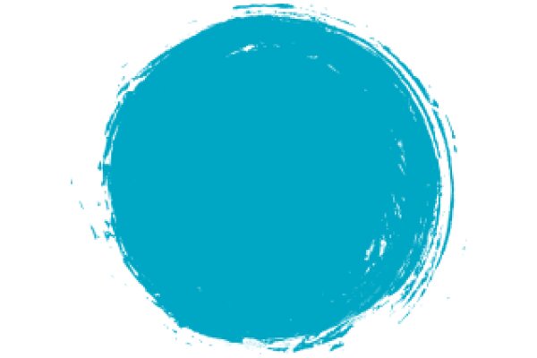 Vibrant Blue Circle with Distressed Edges