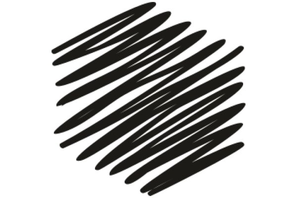 Stylized Abstract Pattern with Curved Lines and Black Color
