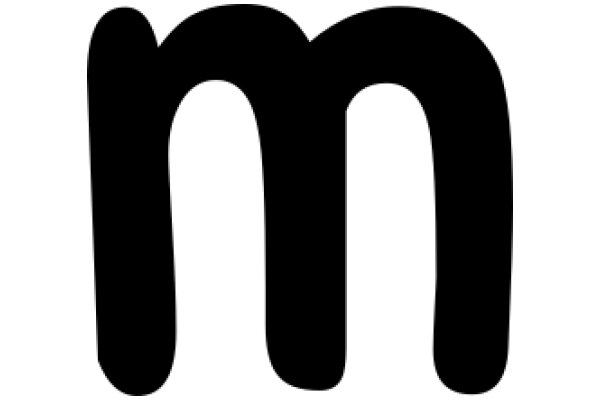 Digital Art: A Pixelated Letter 'M'