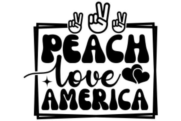 Peace, Love, and America: A Symbol of Unity and Affection for the United States
