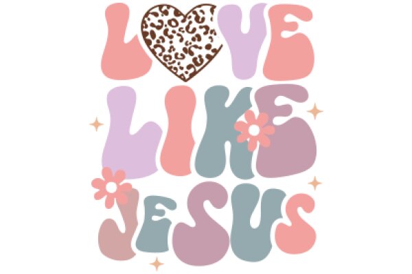 Love, Like, Jesus: A Colorful Affirmation of Faith and Love