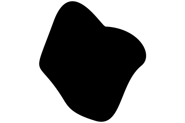 Black Shape on a White Background