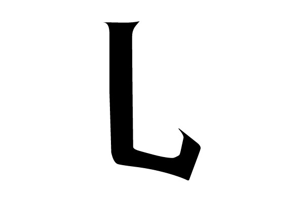 Simplified Black Letter L