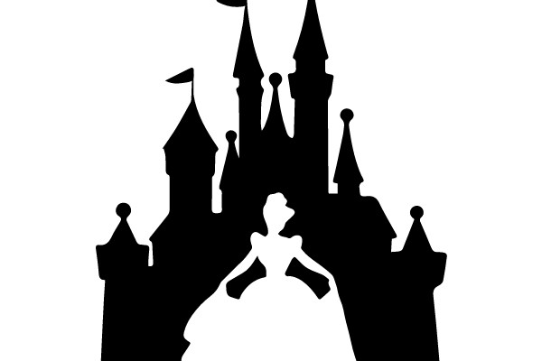 Enchanted Silhouette: A Tale of Fantasy and Majesty