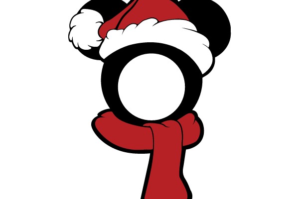 Mickey Mouse Santa Portrait