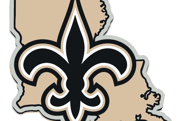 New Orleans Saints Logo Map