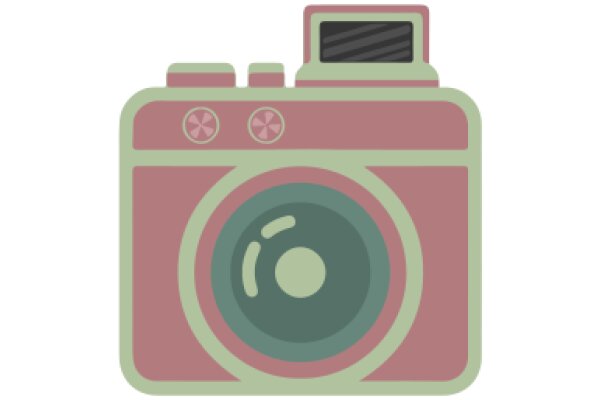 Vintage Camera Icon: A Retro-Inspired Digital Artwork