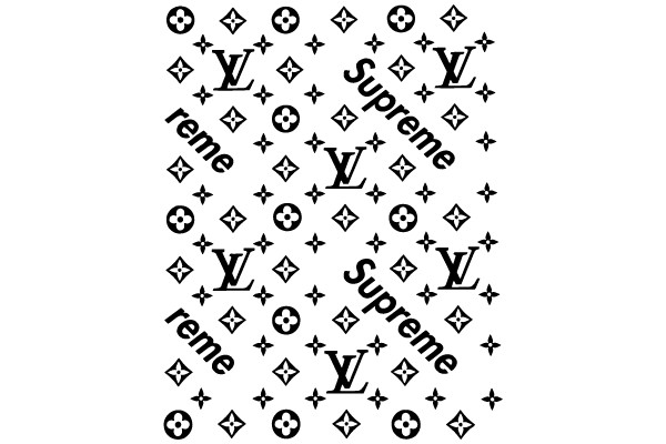 Louis Vuitton x Supreme Collaboration Pattern
