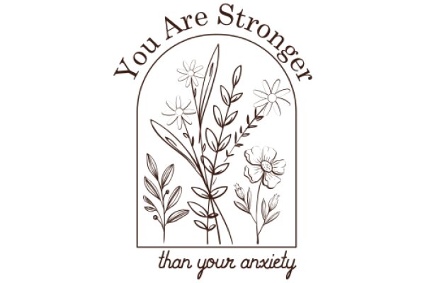 You Are Stronger Than Your Anxiety: A Floral Affirmation