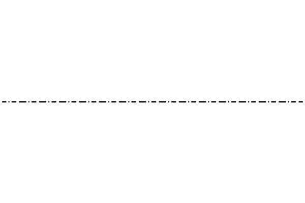 A Solid White Background with a Horizontal Line of Dots