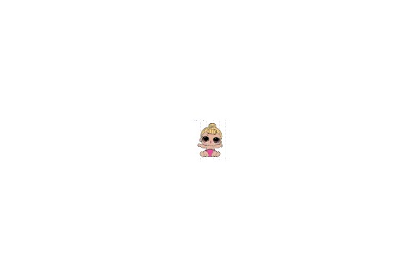 Blonde Baby Doll with Pink Bottoms