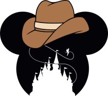 A Cowboy's Dream: A Silhouette of a Cowboy's Hat, a Horse, and a Castle
