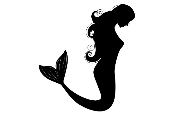 Enchanting Mermaid Silhouette: The Art of Mythical Beauty