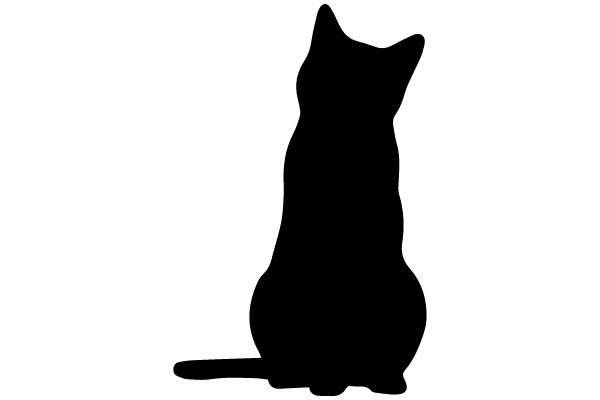 Crouching Cat Silhouette