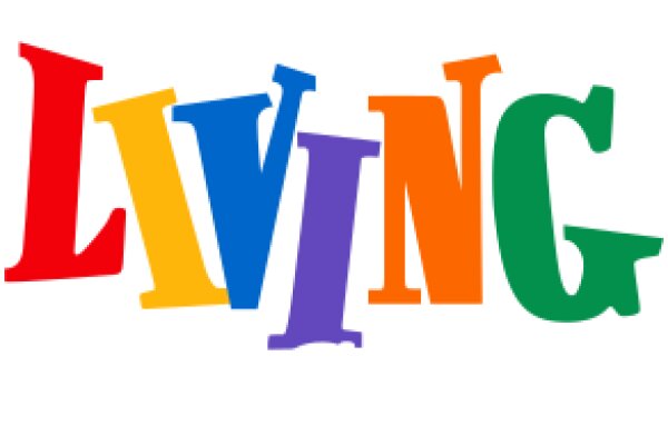 Vibrant and Colorful 'Living' Word Art