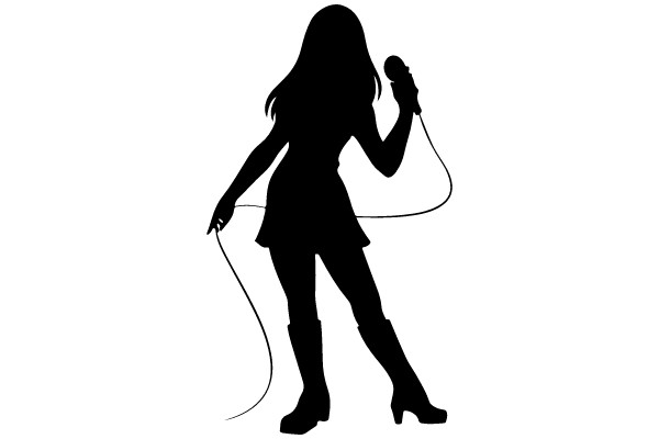 Singer in Silhouette