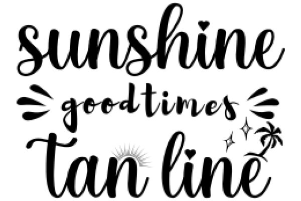 Sunshine and Good Times: A Graphic Design for a T-Shirt or Poster
