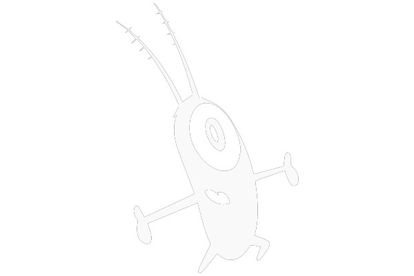 Plankton's Dynamic Dash: A Stylized SVG of the Classic Spongebob Character
