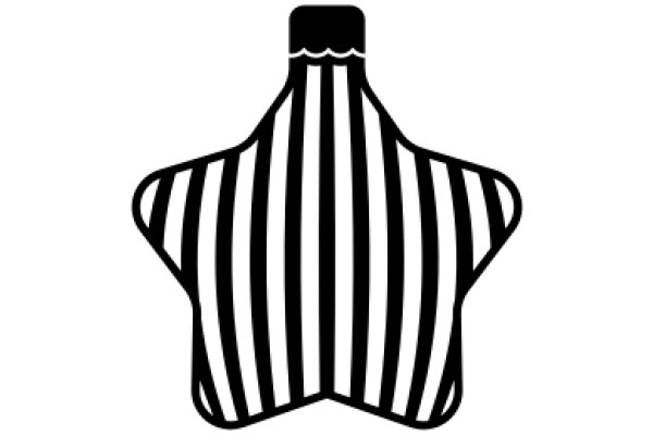 Striped Bag with a Handle, Simplified Icon