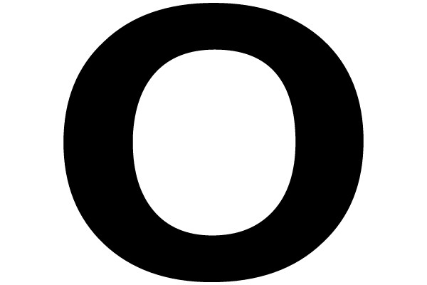 Bold Black Circle with a White Center
