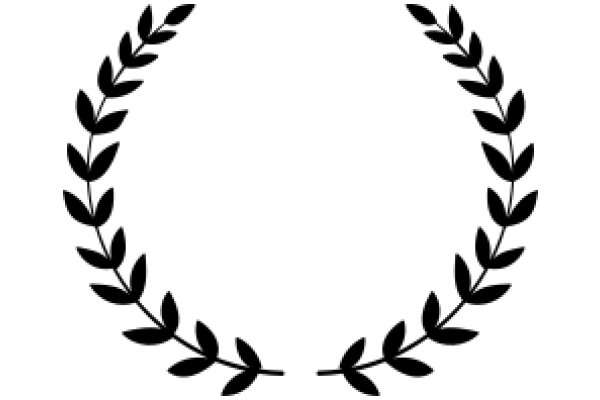 Elegant Black Laurel Wreath