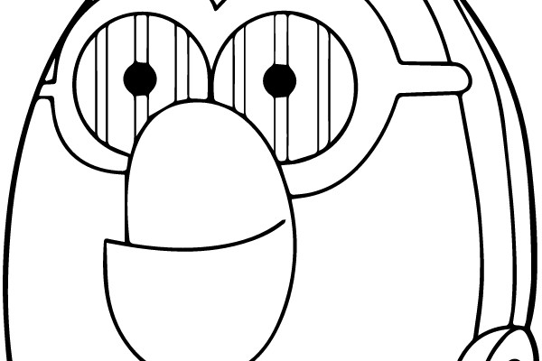 Angry Bird Character Coloring Page