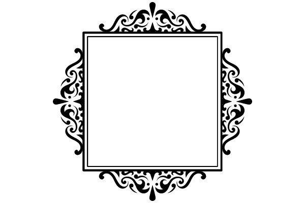 Ornate Vintage Frame with Flourish Design