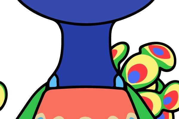 Festive Feathered Friend: A Colorful Cartoon Character