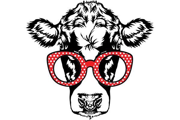 Stylish Canine with a Pop of Color: A Fashionable Dog's Eyewear